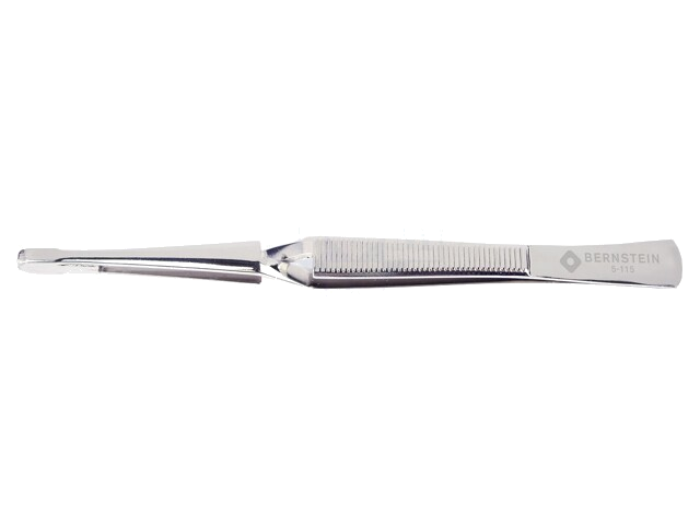 Pincet; 165mm; De vorm van de punt: afgeronde,schepje Pincet; 165mm; De vorm van de punt: afgeronde,schepje